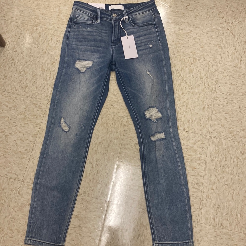 Vervet Blue Amber mid-rise skinny jeans